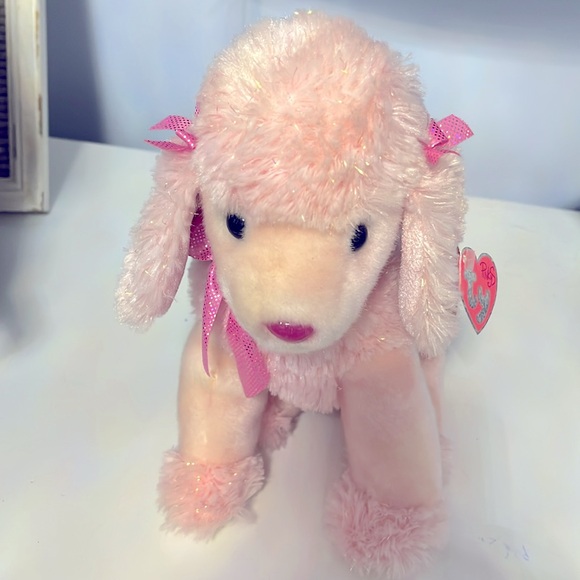 TY Pinky’s Adorable Pink Poodle Plush Toy - Pinky Poo - Picture 2 of 6